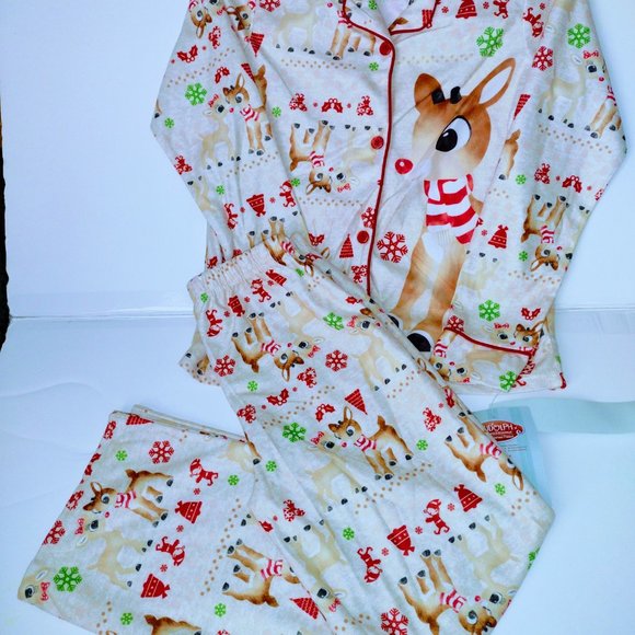 Conjunto de pijama de navidad para niños y niñas, Tops de manga larga con solapa - Picture 4 of 7